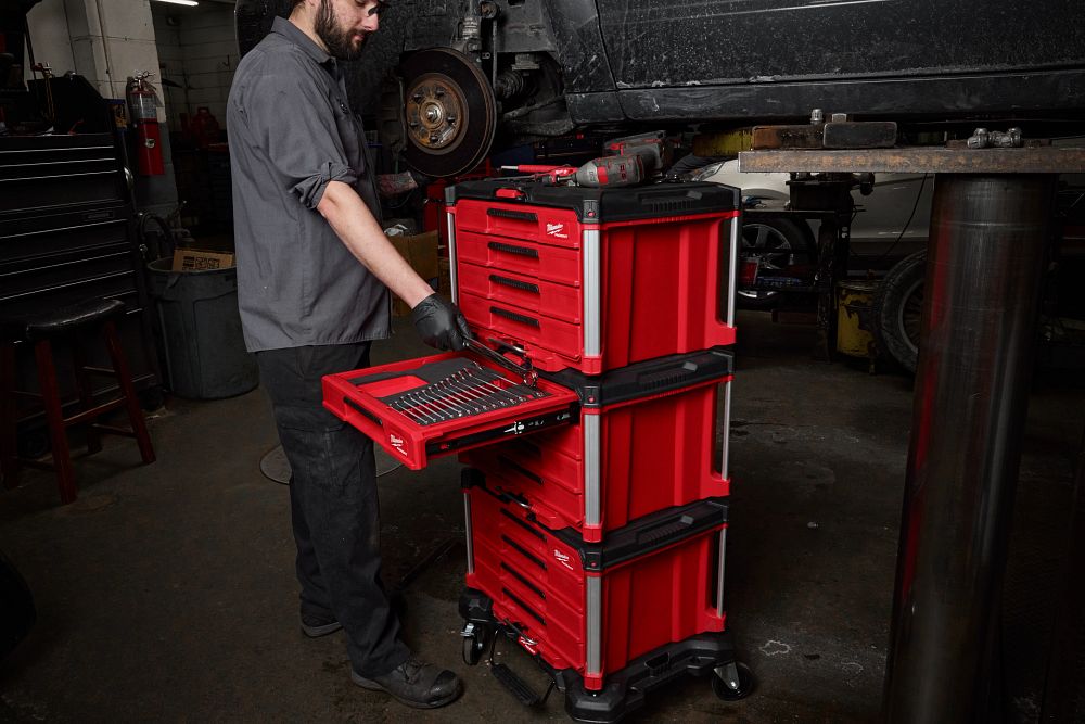 Milwaukee 48-22-9495 366pc. Master Mechanics Hand Tool Set with PACKOUT Drawers and Dolly
