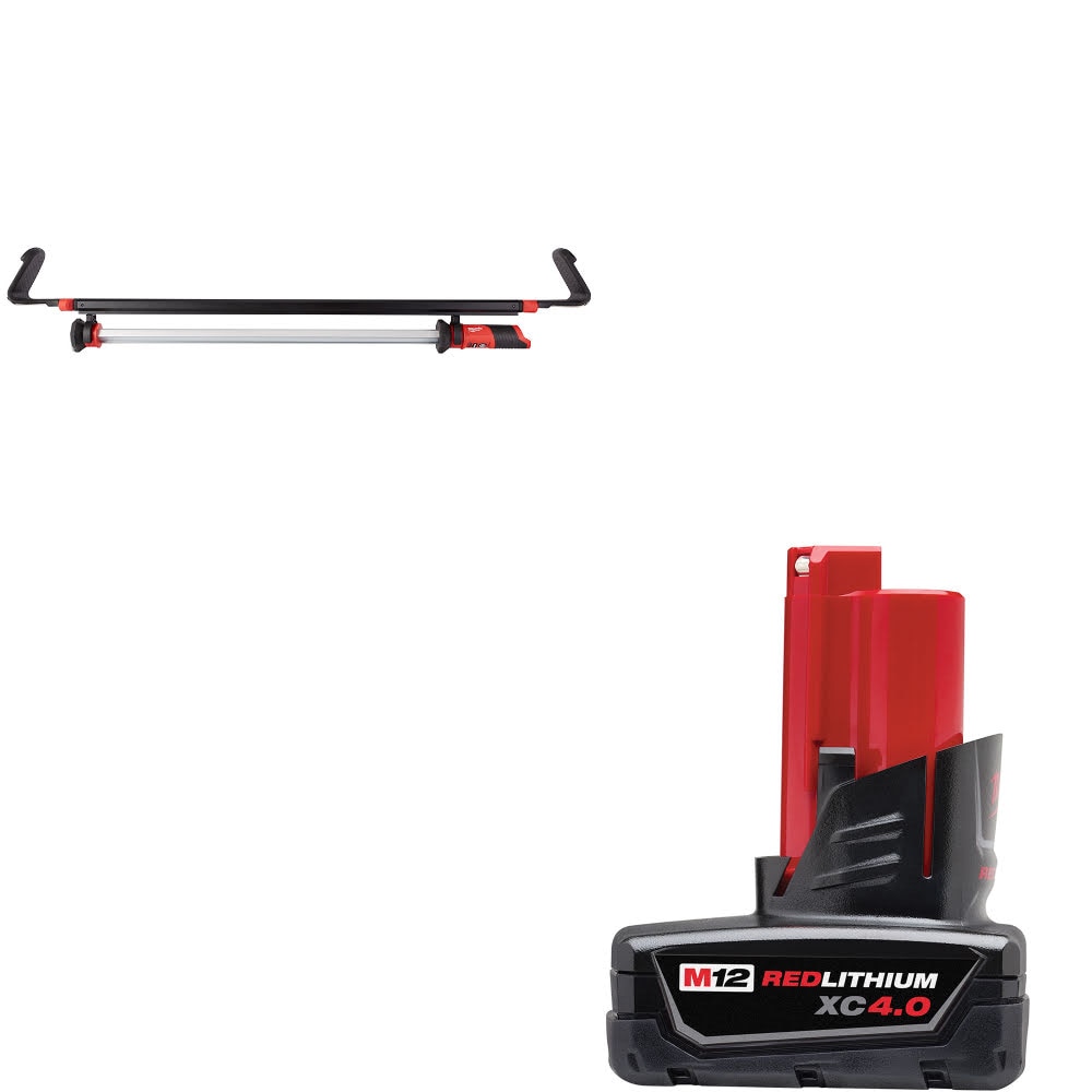 Milwaukee 2125-20 M12 Underhood Light W/ 48-11-2440 M12 XC4.0 Battery Pack