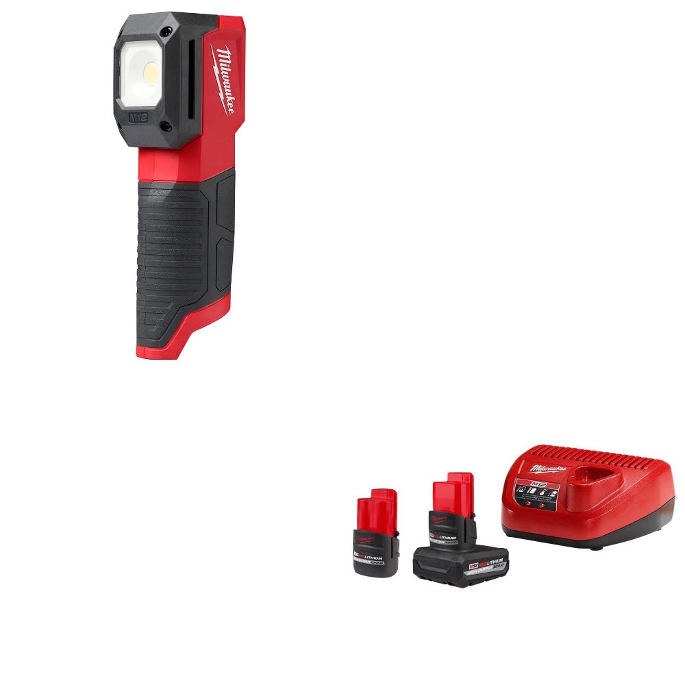 Milwaukee 2127-20 M12 Match Light W/ 48-59-2452S M12 2-Battery Starter Kit