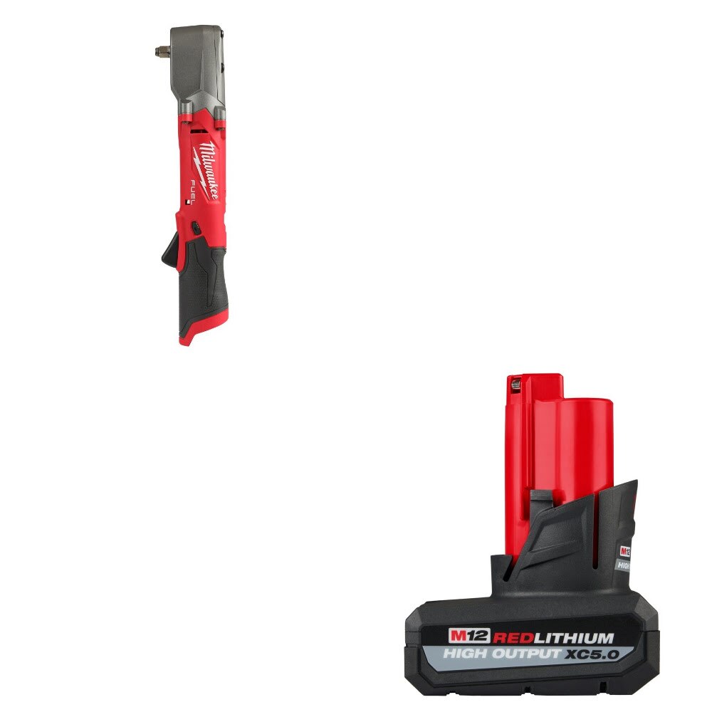 Milwaukee 2564-20 Right Angle Impact Wrench Kit W/ FREE 48-11-2450 M12 XC5.0 Battery