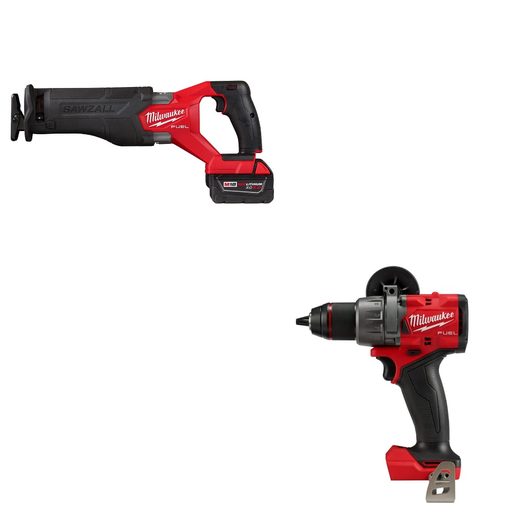 Milwaukee 2821-21 M18 FUEL Recip Saw Kit w/ FREE 2904-20 M18 FUEL Drill/Driver