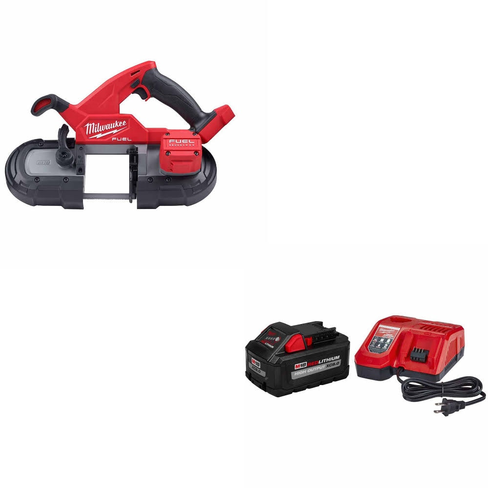 Milwaukee 2829-20 M18 FUEL Band Saw, Bare W/ 48-59-1880 M18 XC8.0 Starter Kit