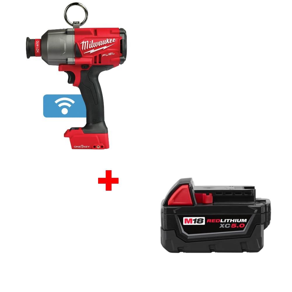 Milwaukee 2865-20 M18 FUEL Hex Utility HTIW w/ FREE 48-11-1850 M18 Battery Pack