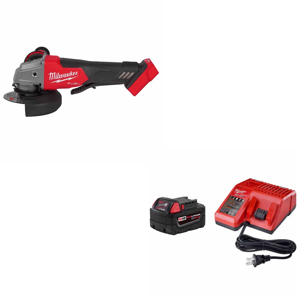 Milwaukee 2880-20 M18 FUEL Grinder W/ 48-59-1850 M18 XC5.0 Starter Kit