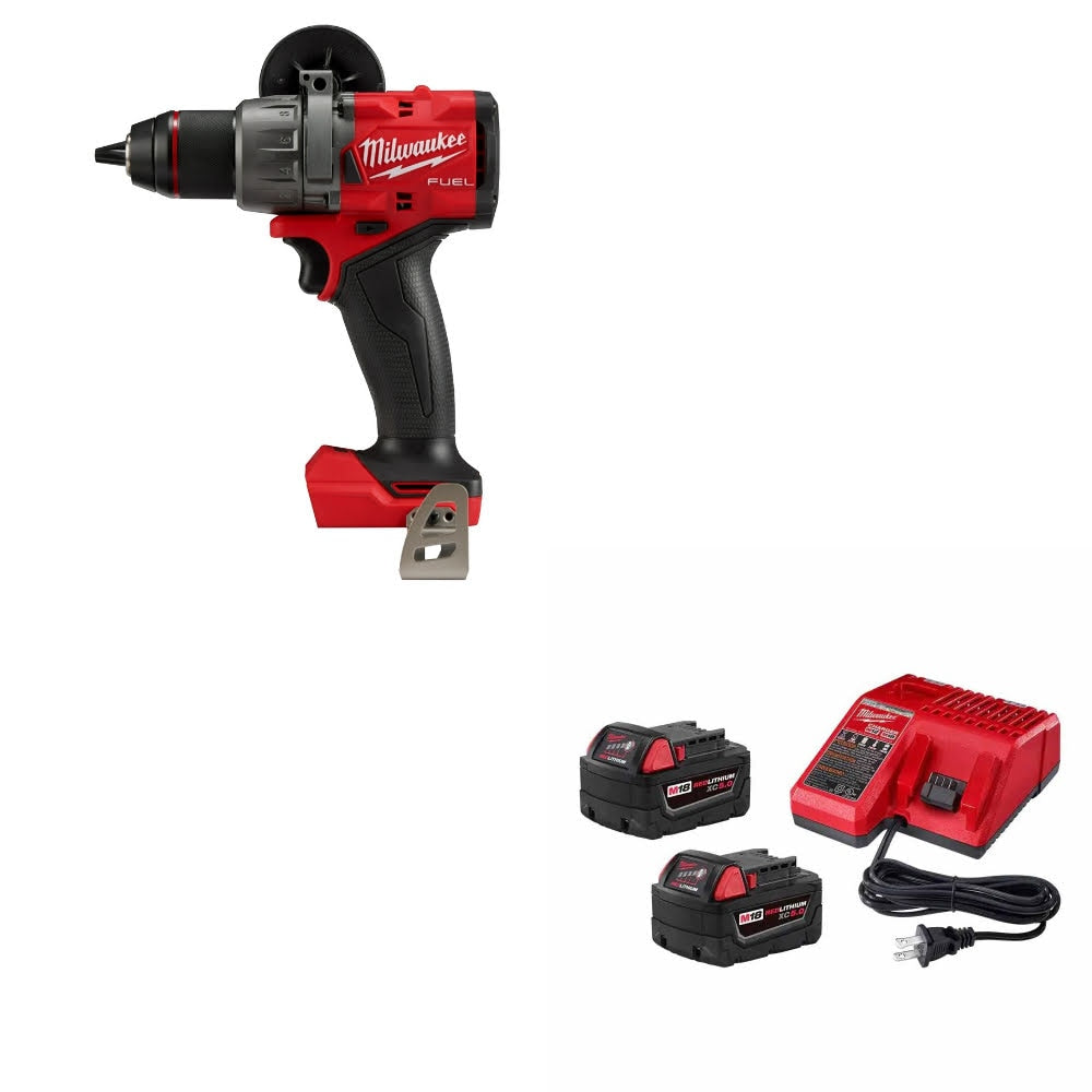 Milwaukee 2904-20 M18 FUEL 1/2" Drill/Driver W/ 48-59-1852B M18 18V Starter Kit