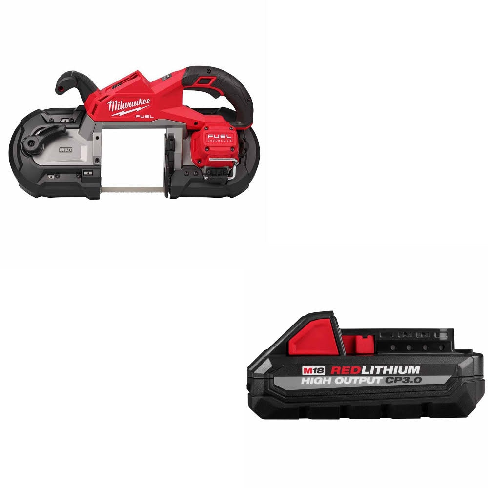Milwaukee 2929-20 M18 FUEL Deep Cut Band Saw W/ 48-11-1835 M18 CP3.0 Battery