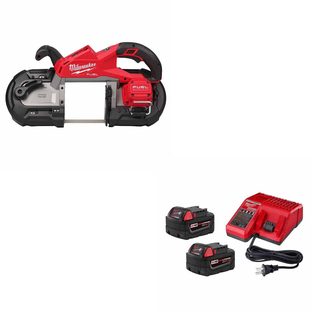 Milwaukee 2929-20 M18 FUEL Deep Cut Band Saw W/ 48-59-1852B M18 18V Starter Kit