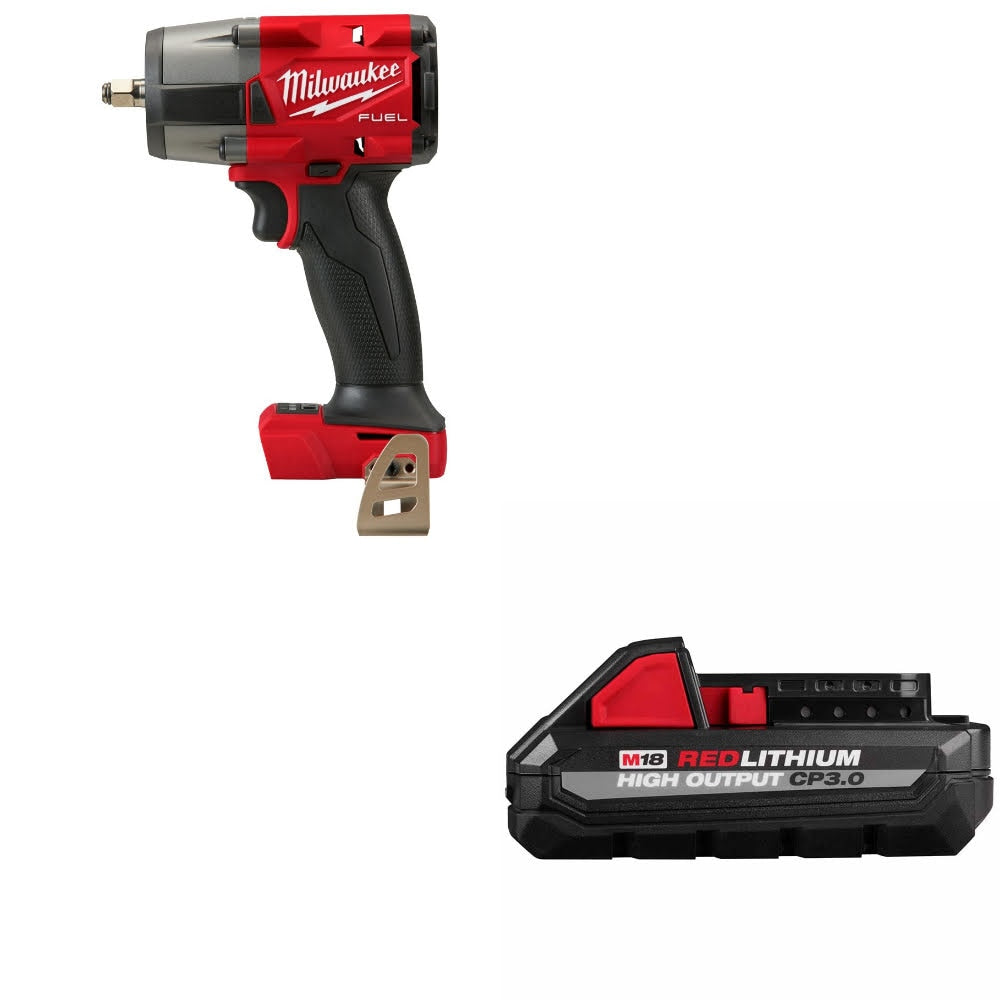 Milwaukee 2960-20 M18 FUEL 3/8" Impact Wrench W/ 48-11-1835 M18 CP3.0 Battery