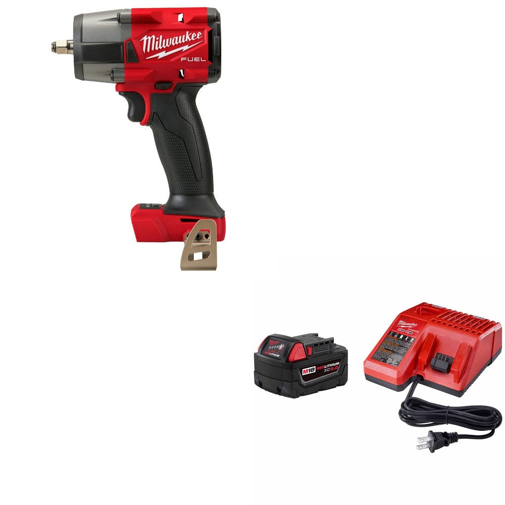 Milwaukee 2960-20 M18 FUEL 3/8" Impact Wrench W/ 48-59-1850 M18 Starter Kit