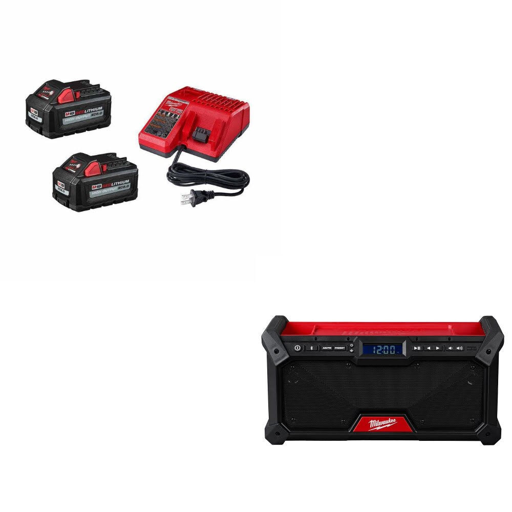 Milwaukee 48-59-1862S Battery & Charger Kit W/ FREE 2952-20 Radio