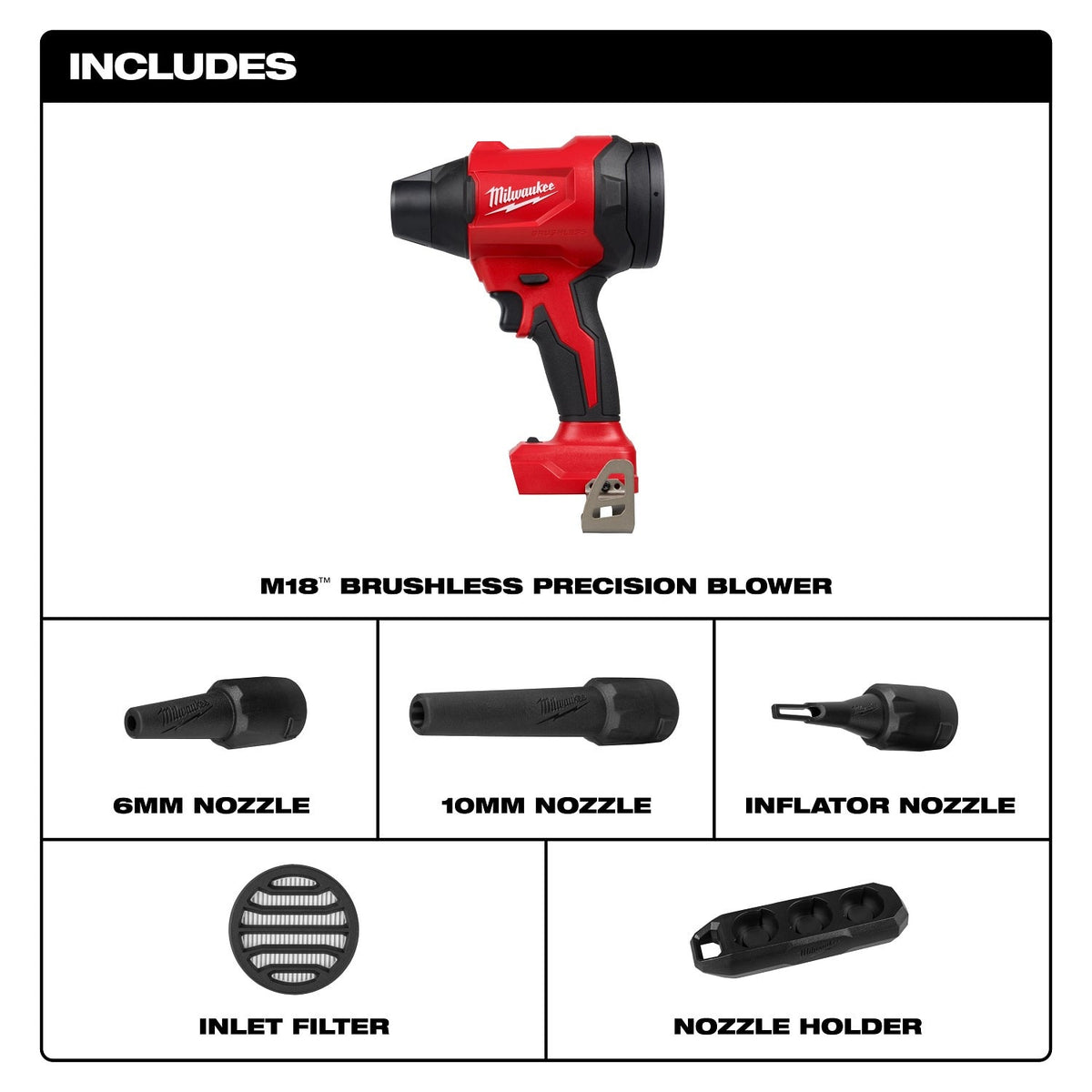 Milwaukee 0887-20 M18 Brushless Precision Blower - 2