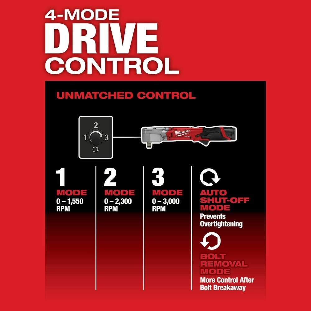 Milwaukee 2465-80 M12 FUEL 3/8" Digital Torque Wrench w/ ONE-KEY Bare Tool (Reconditioned) - 7