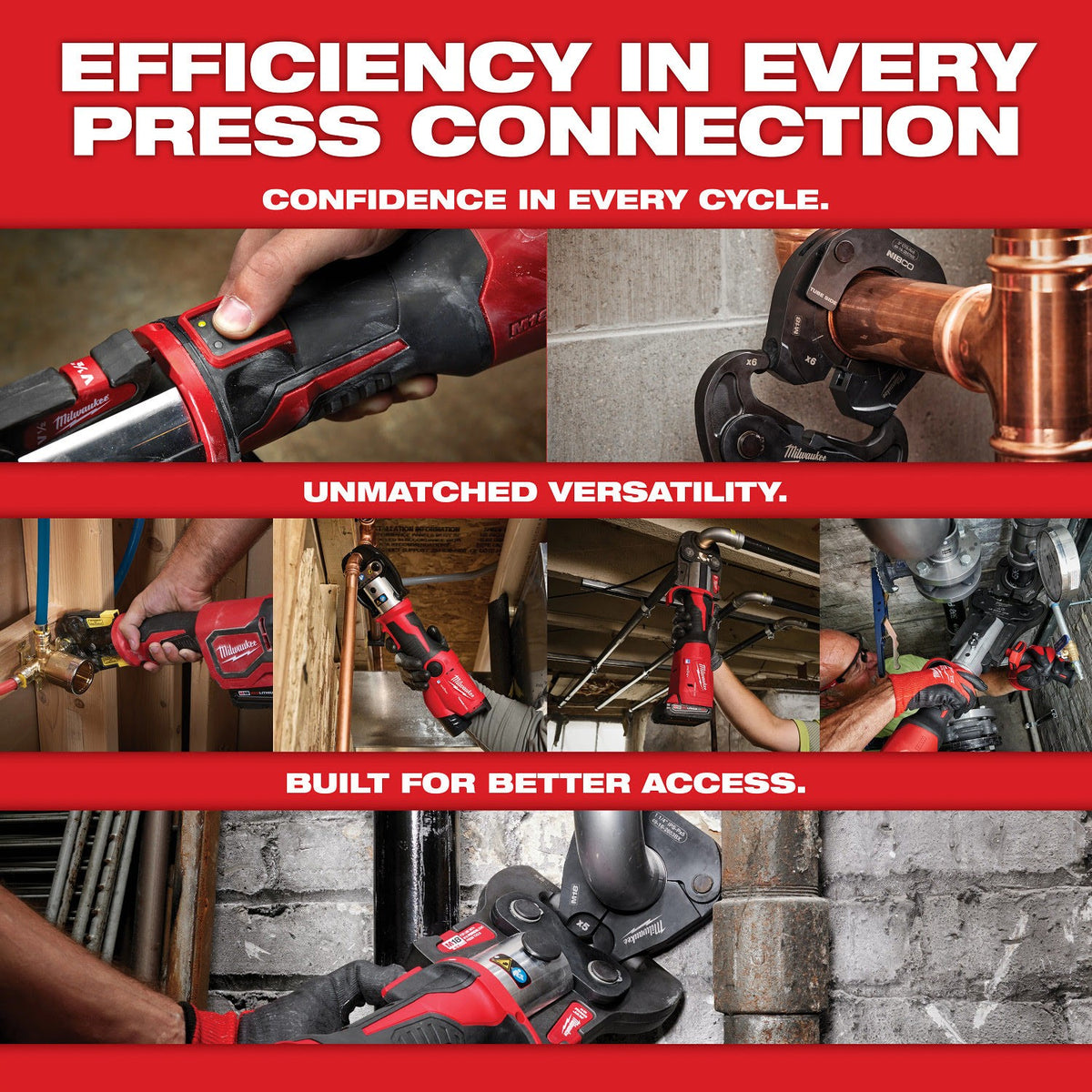 Milwaukee 2573-22 M12 FORCE LOGIC Press Tool Kit with ONE-KEY 1/2 in. to 1 in. CTS-V Jaws (2 Batteries) - 13