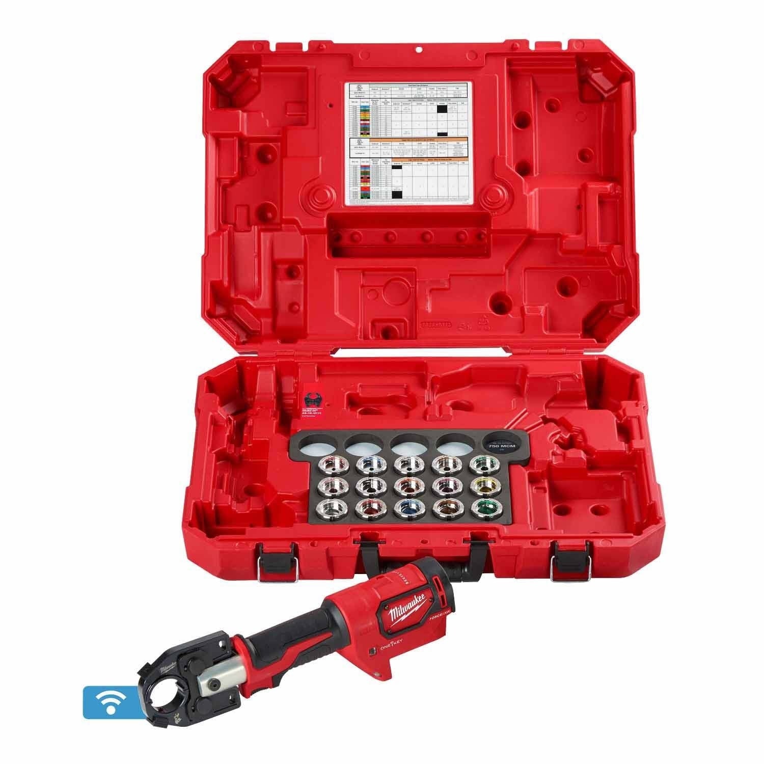 Milwaukee 2679-600CU M18 FORCE LOGIC 600 MCM Crimper with #8 - 600 MCM
