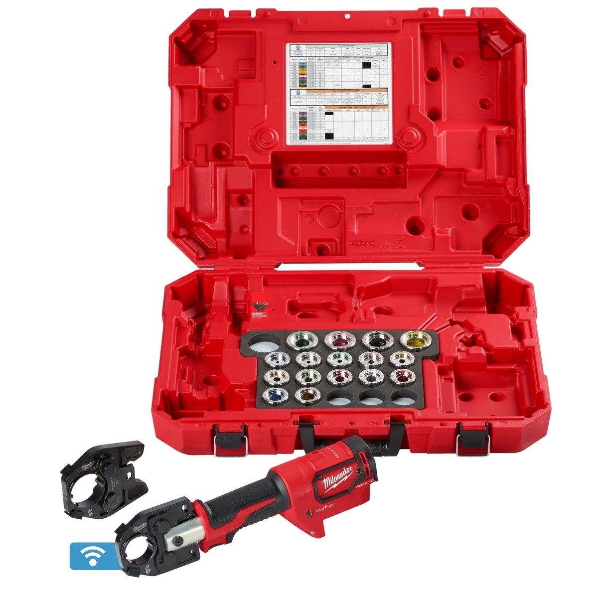 Milwaukee 2679-750AL M18 FORCE LOGIC 600 MCM Aluminum Crimper with 750 MCM Expanded Jaw Kit (Dies and Case)