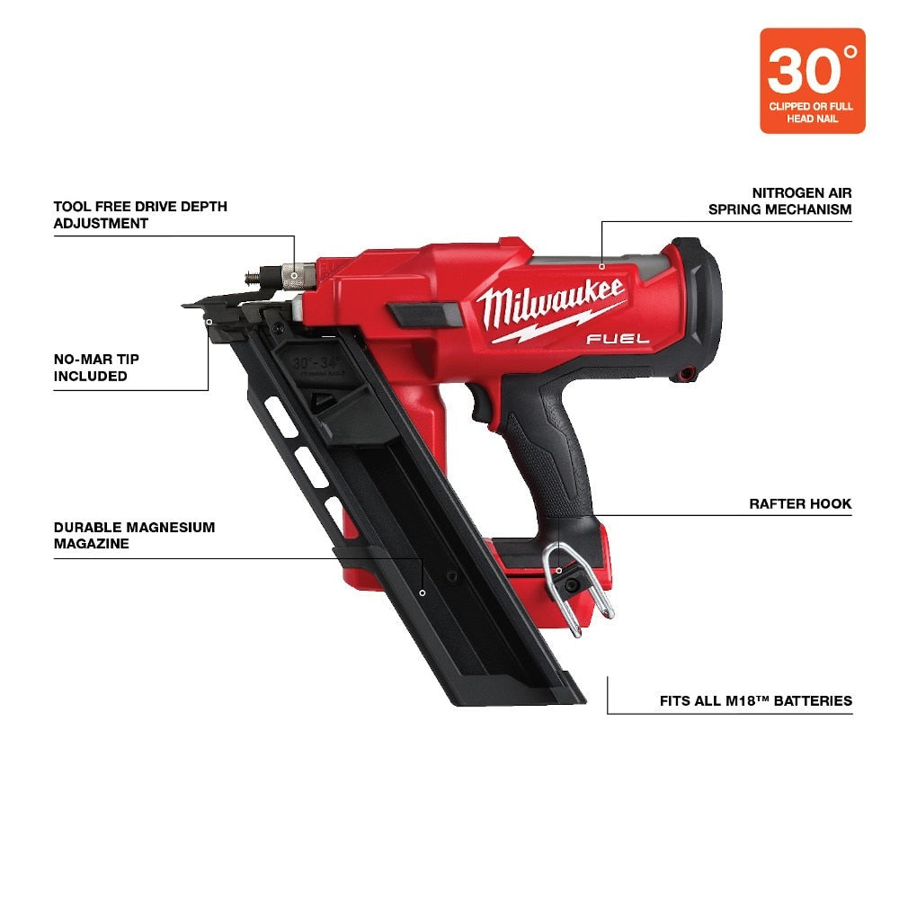 Milwaukee 2745-80 M18 FUEL 30 Degree Framing Nailer (Reconditioned) - 15