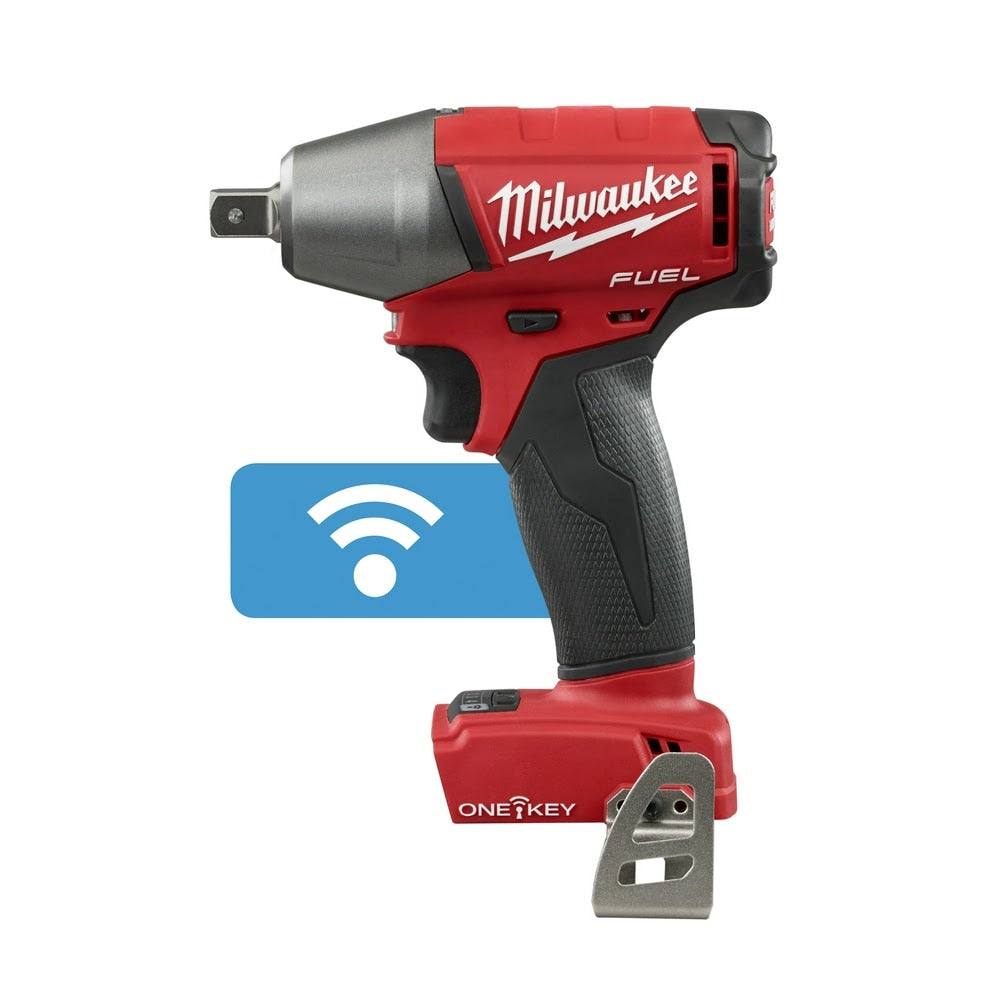 Milwaukee 2759-80 M18 FUEL 1/2" Compact Impact Wrench with Pin Detent with ONE-KEY Bare Tool (Reconditioned)
