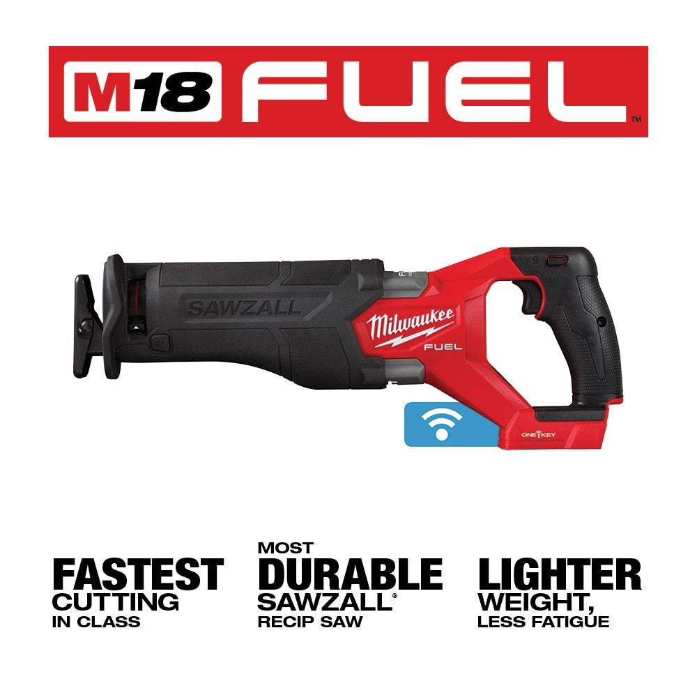 Milwaukee 2822-20 M18 FUEL™ SAWZALL® Recip Saw W/ One-Key™ - 12