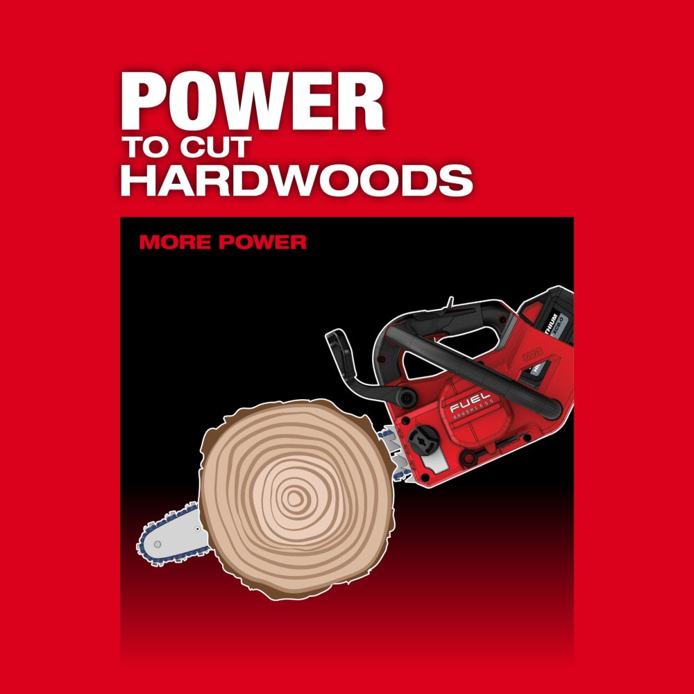 Milwaukee 2826-22T M18 FUEL 14" Top Handle Chainsaw 2 Battery Kit - 5
