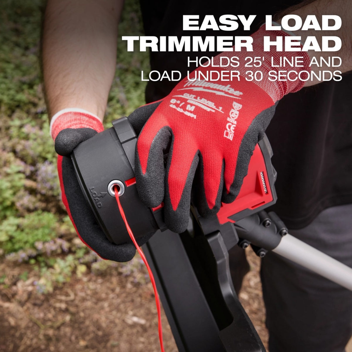 Milwaukee 2828-21E M18 Brushless String Trimmer Kit with 16 in. Cutting Swath and Easy Load Head (6.0Ah Battery) - 4