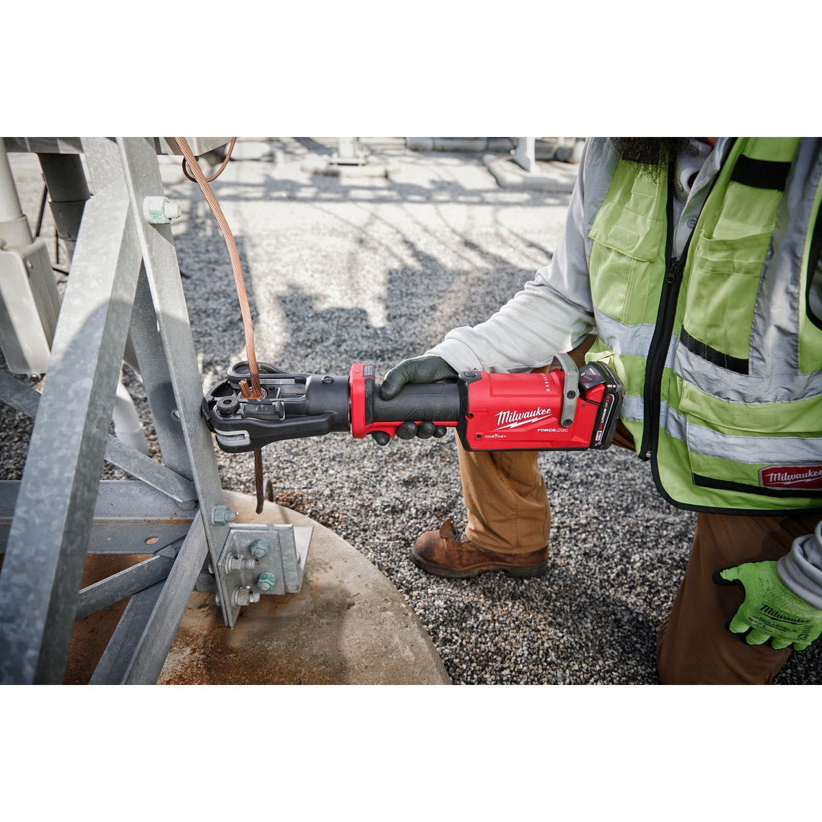 Milwaukee 2878K-20 M18 FORCE LOGIC 12T Kearney Linear Crimper (Tool Only) - 8