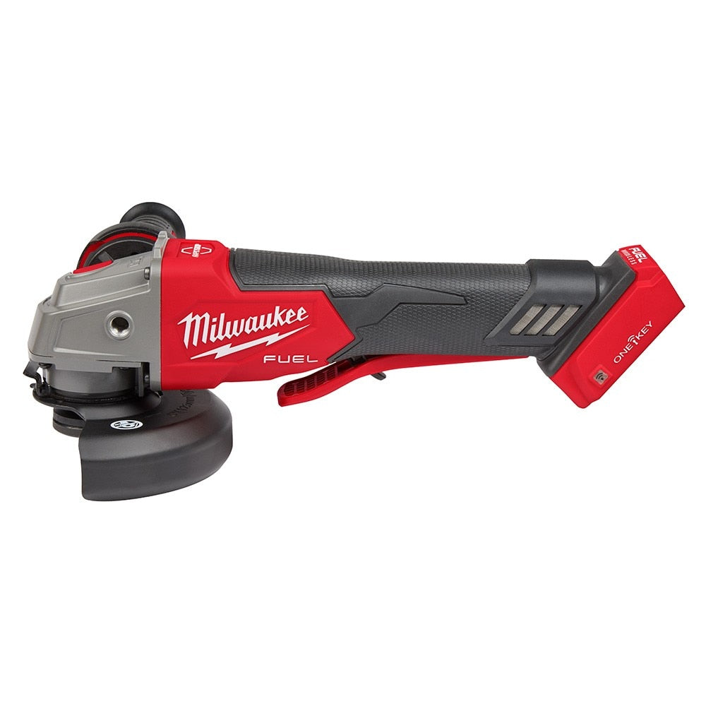 Milwaukee 2882-20 M18 FUEL™ 4-1/2" / 5" Braking Grinder w/ ONE-KEY™ Paddle Switch, No-Lock