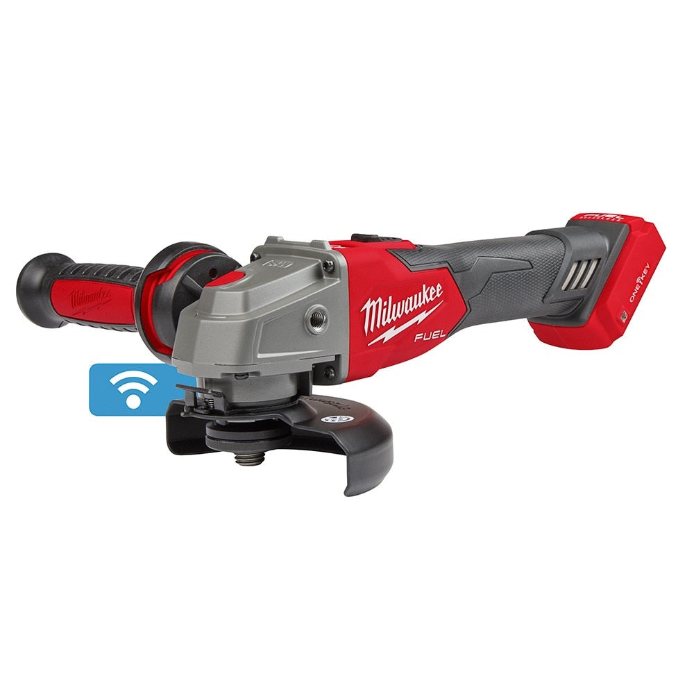 Milwaukee 2883-20 M18 FUEL™ 4-1/2" / 5" Braking Grinder w/ ONE-KEY™ Slide Switch, Lock-On - 4