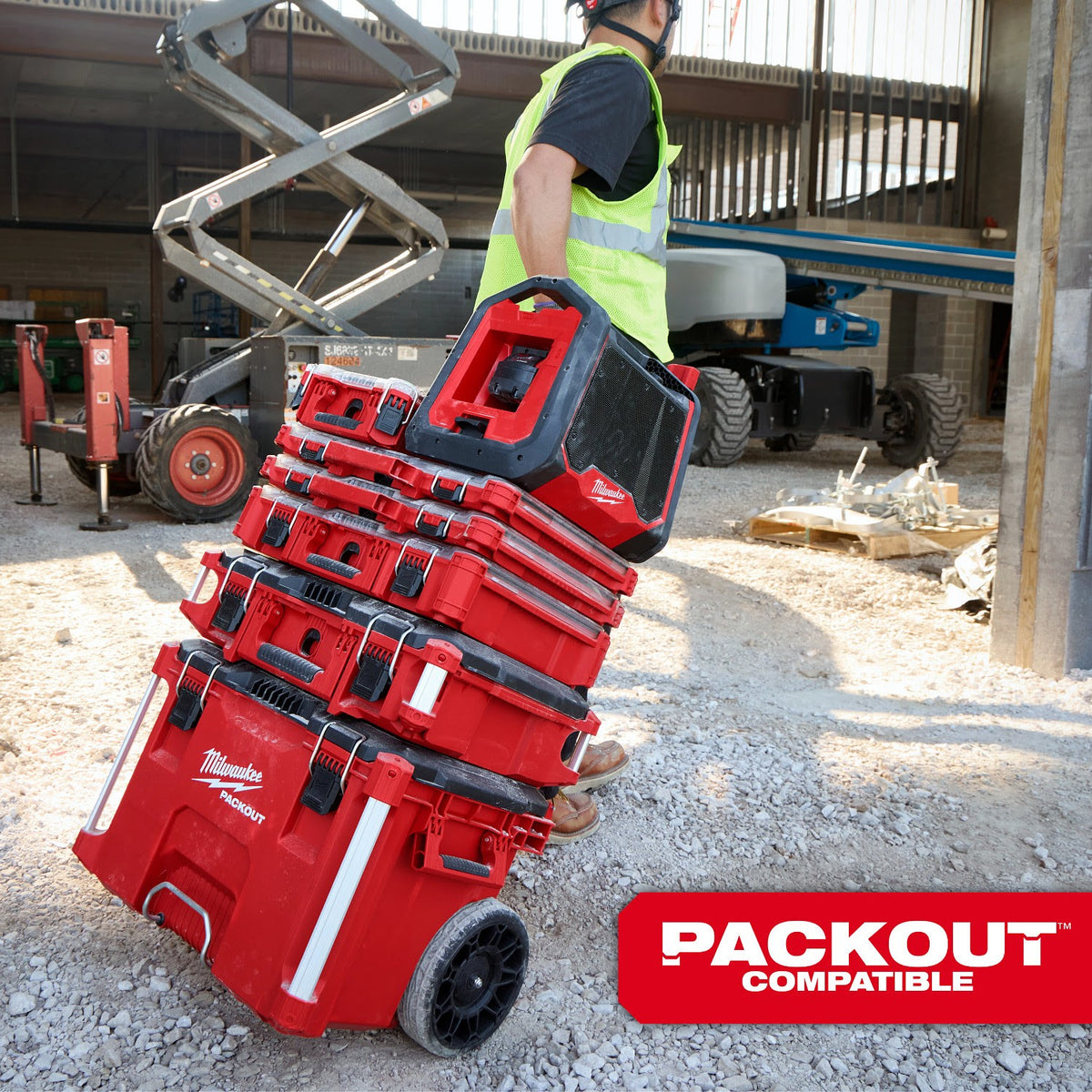 Milwaukee 2956-20 M18 Bluetooth Jobsite Radio and Charger with AUDIO-LINK and USB-C - 8