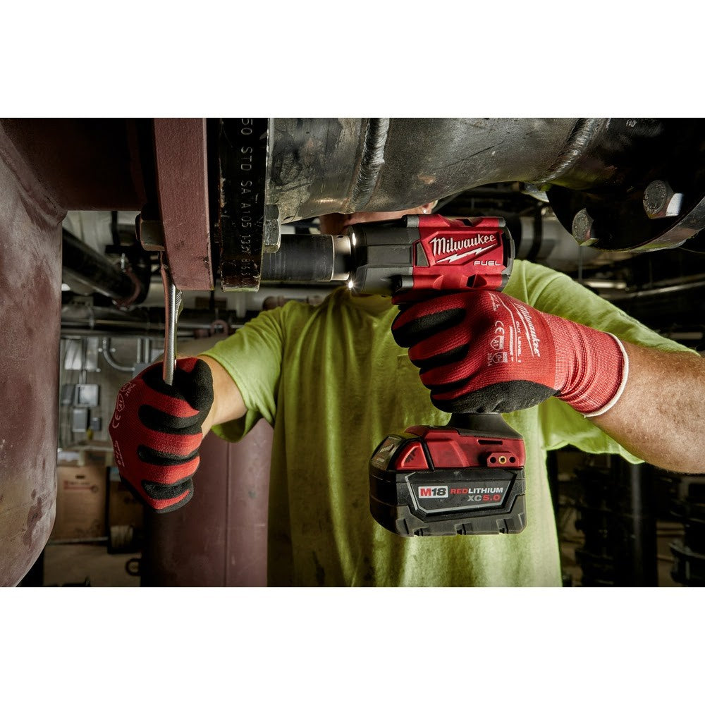 Milwaukee 2960-80 M18 FUEL 3/8" Mid-Torque Impact Wrench with Friction Ring Bare Tool Reconditioned - 9