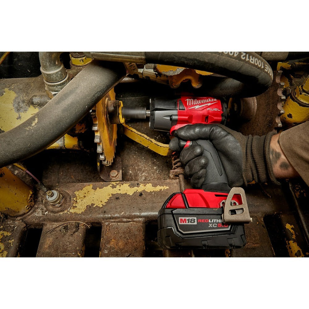 Milwaukee 2960-80 M18 FUEL 3/8" Mid-Torque Impact Wrench with Friction Ring Bare Tool Reconditioned - 10