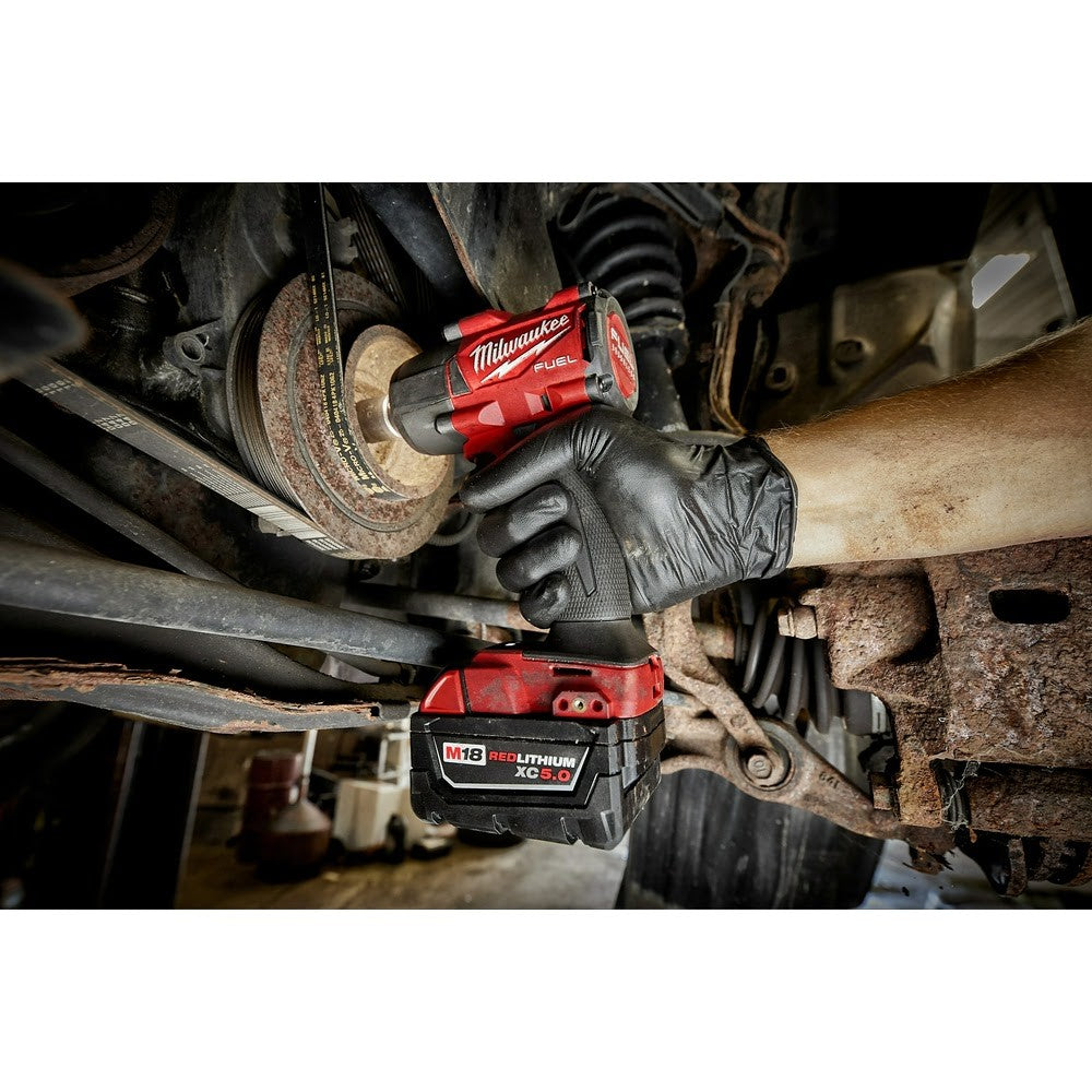 Milwaukee 2960-80 M18 FUEL 3/8" Mid-Torque Impact Wrench with Friction Ring Bare Tool Reconditioned - 11