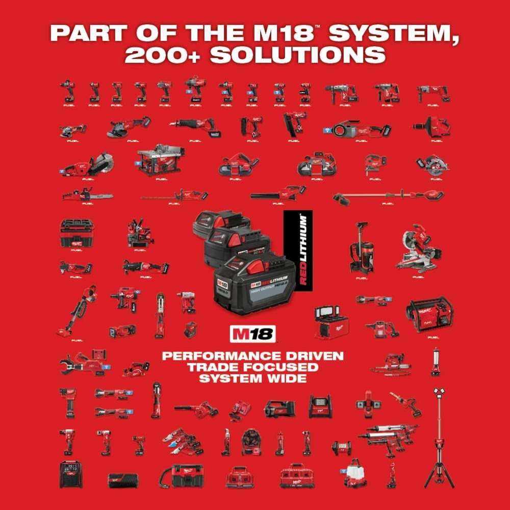 Milwaukee 2960-80 M18 FUEL 3/8" Mid-Torque Impact Wrench with Friction Ring Bare Tool Reconditioned - 15