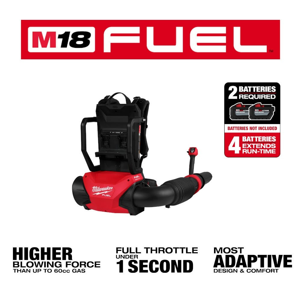 Milwaukee 3009-20 M18 FUEL Dual Battery Backpack Blower - 2