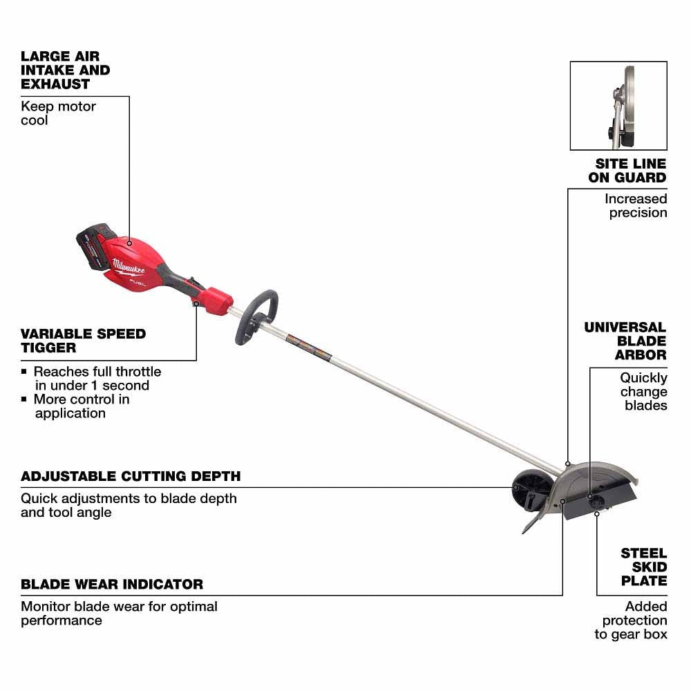 Milwaukee 3011-21HD M18 FUEL Edger Kit - 2