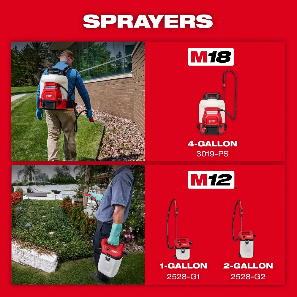 Milwaukee 3019-21PS M18 4-Gallon Backpack Sprayer with SWITCH TANK Kit (1 Kit) - 11