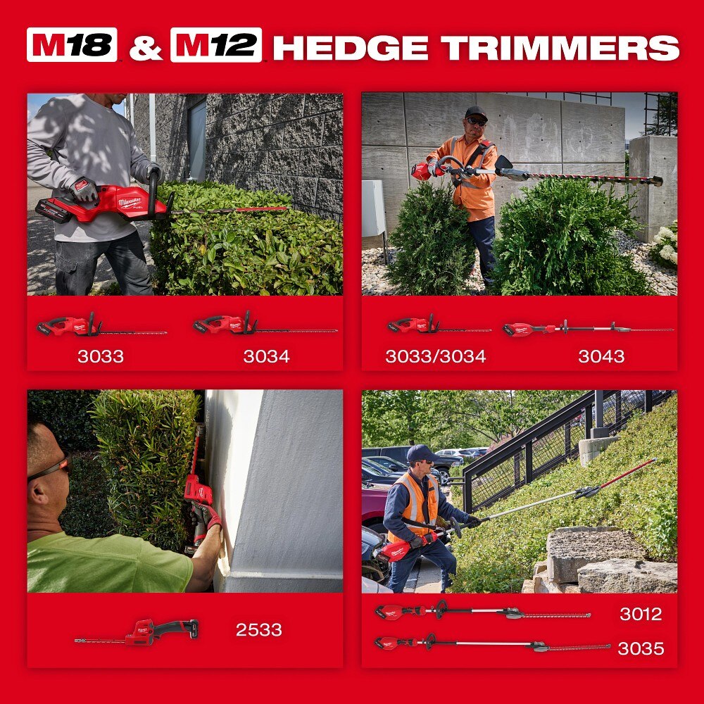 Milwaukee 3034-21 M18 FUEL 30" Hedge Trimmer Kit - 10