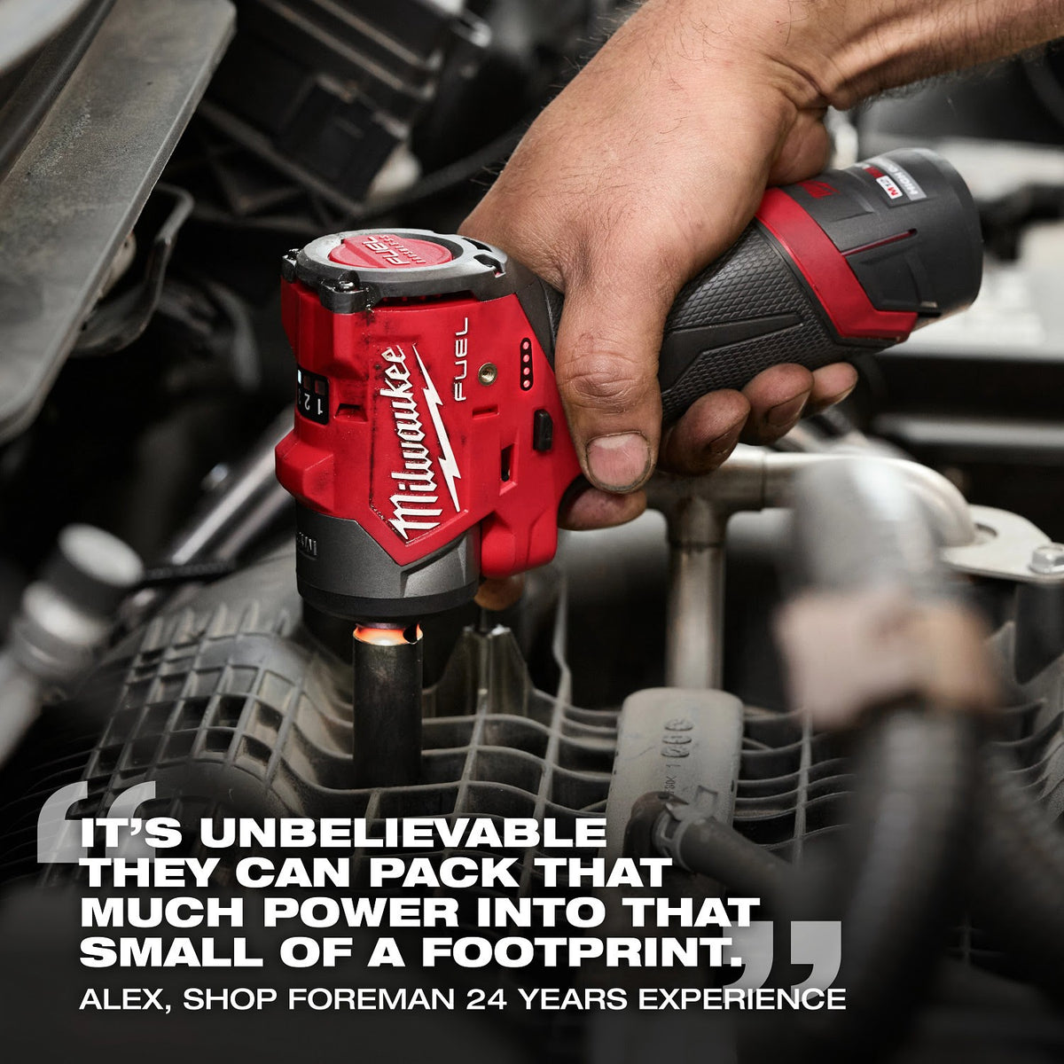 Milwaukee 3048-20 M12 FUEL 1/4" Subcompact Impact Wrench with Friction Ring - 9