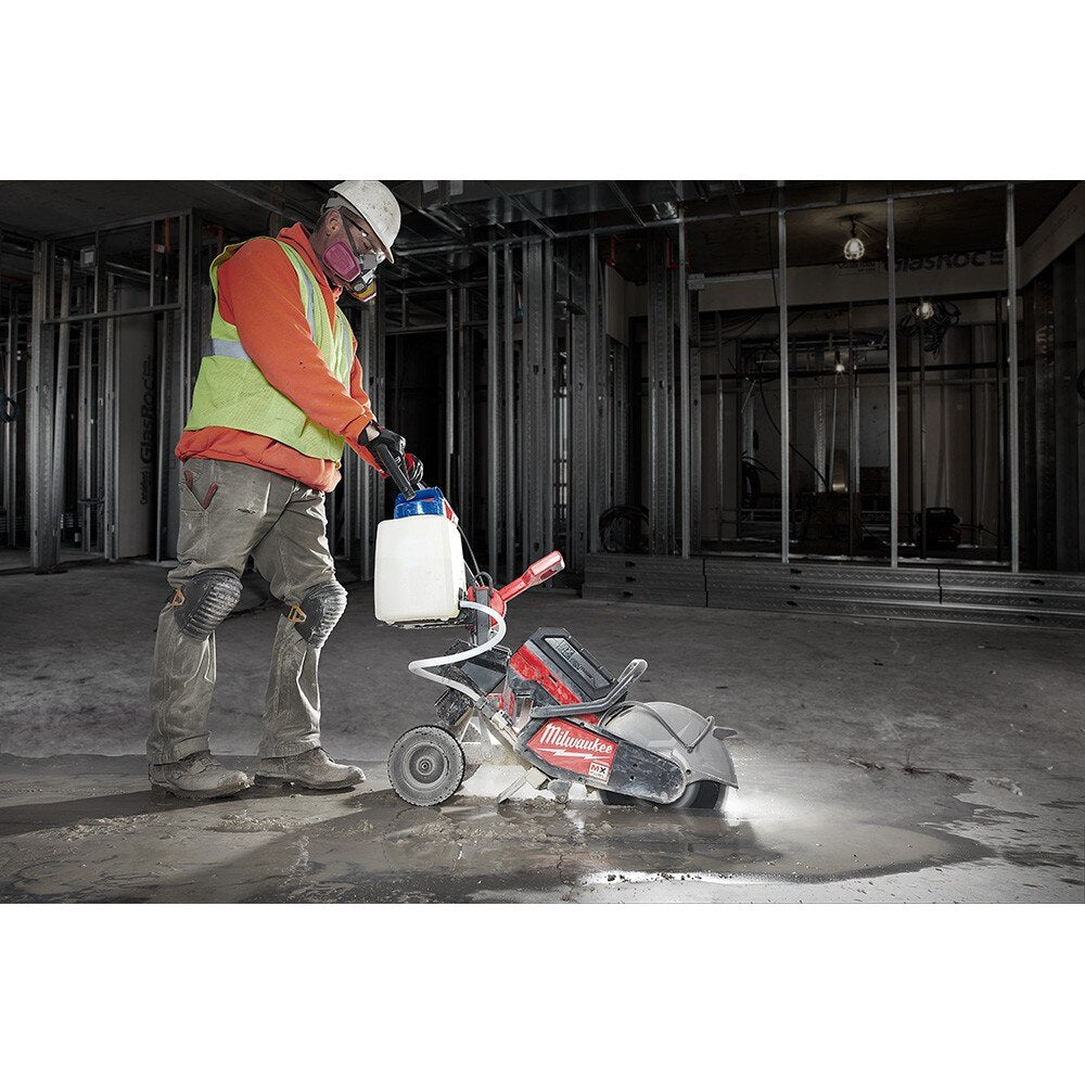 Milwaukee 3100 41.9" x 37" x 18.3" Cut-Off Saw Cart with Gravity Feed Water Tank - 5