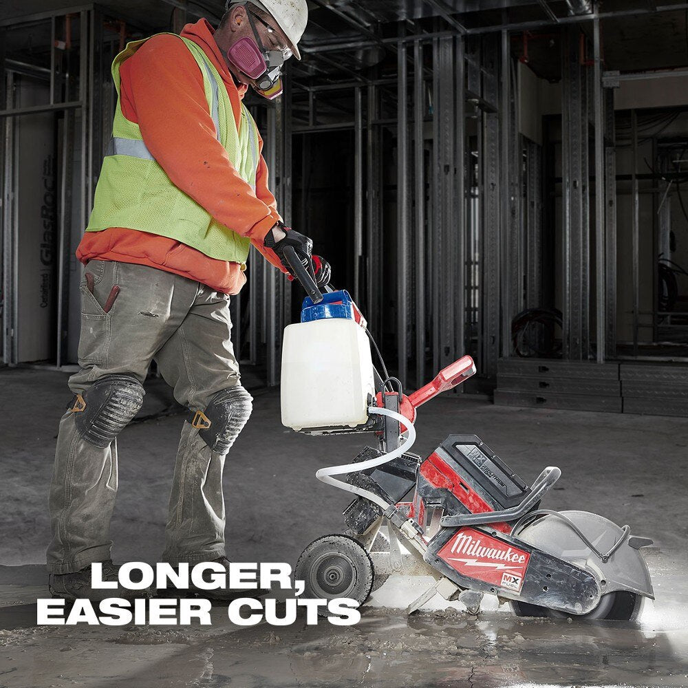 Milwaukee 3100 41.9" x 37" x 18.3" Cut-Off Saw Cart with Gravity Feed Water Tank - 7