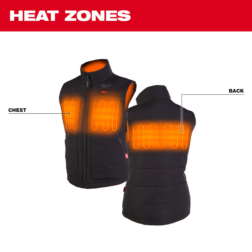 Milwaukee 334B-20 M12 Women's Heated AXIS Vest Black (Vest Only)