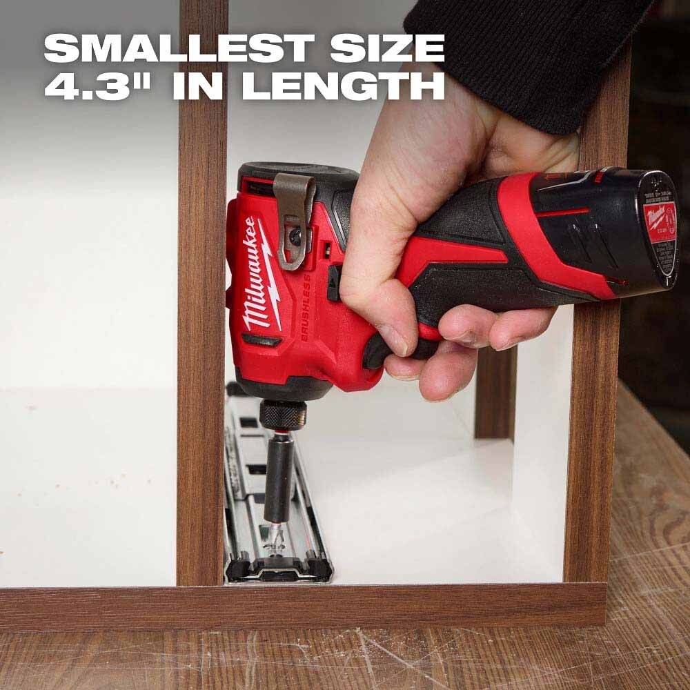 Milwaukee 3450-20 M12 Subcompact Brushless 1/4" Hex Impact Driver - 5