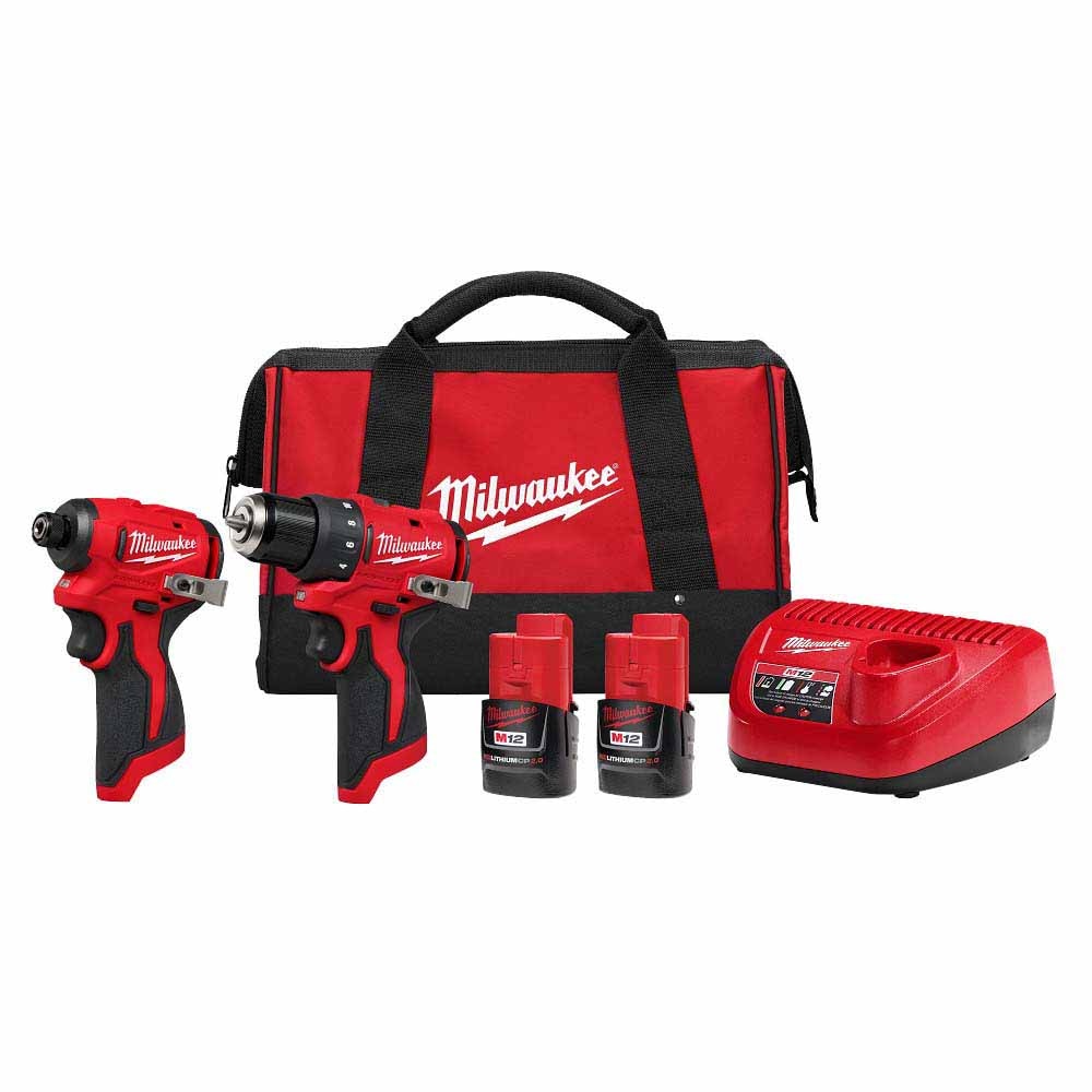 Milwaukee 3494-22 M12 Subcompact Brushless 2-Tool Combo Kit - 2