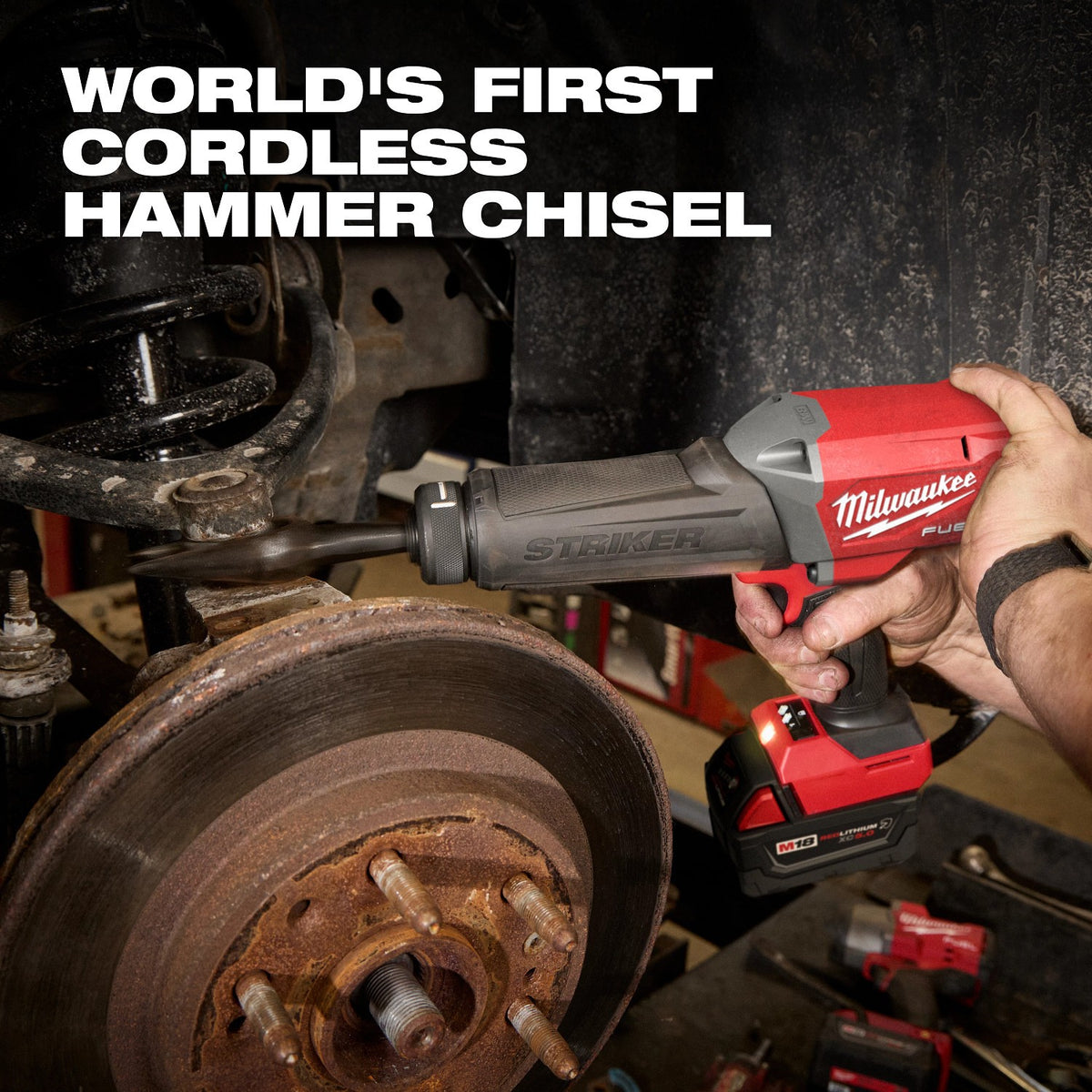 Milwaukee 3771-20 M18 FUEL Striker 0.401" Round Shank Cordless Hammer Chisel - 8
