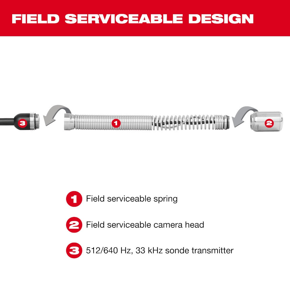 Milwaukee 3976-20 325' Stiff Modular Pipeline Inspection Reel - 10