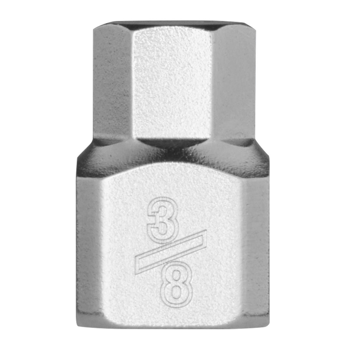 Milwaukee 45-34-1127 Low-Profile Hex Bit Socket, 1/4 in. Drive, 3/8 in. Size with Anti-Roll Wrench-Ready Flats