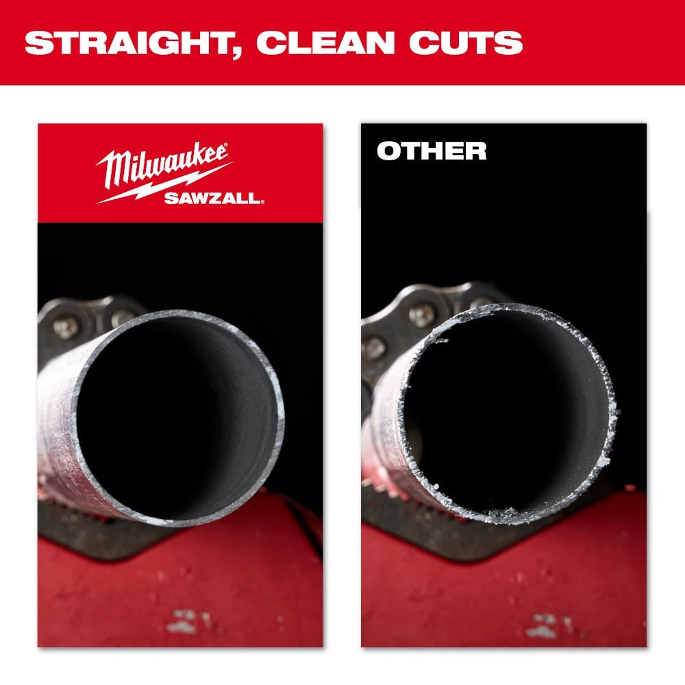 Milwaukee 48-00-5351 6" Reciprocating Saw Blade 10TPI The TORCH with Carbide Teeth for Medium Metal 3PK - 6