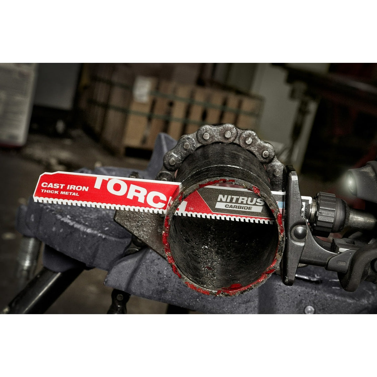 Milwaukee 48-00-5363 12” 7TPI The TORCH™ with NITRUS Carbide™ for Cast Iron SAWZALL® Blade 3PK - 11