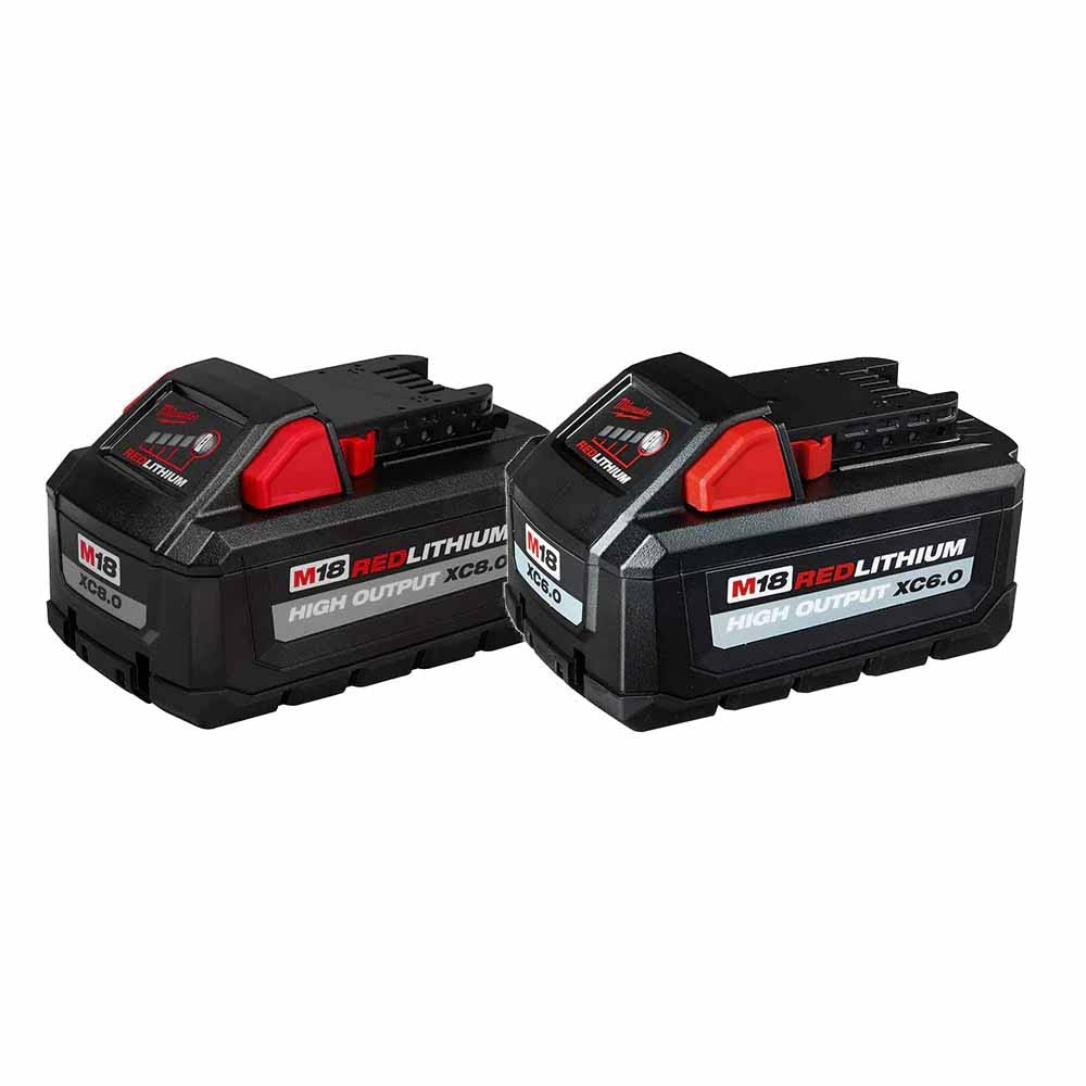 2-Pack Milwaukee M18 XC18 6.0 Ah Batteries (48-11-1860) - 18V, New US Stock