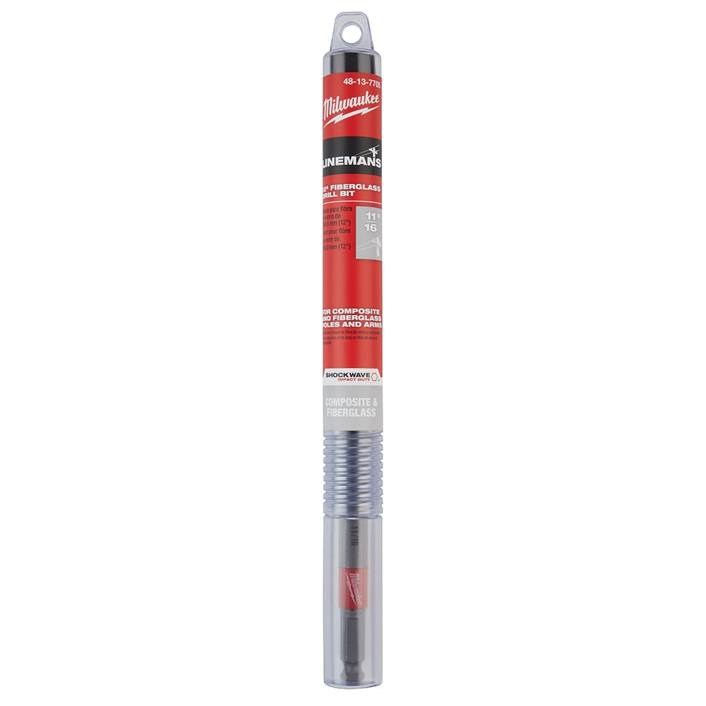 Milwaukee 48-13-7705 11/16"x12" Shockwave™ Impact Duty™ Lineman's Fiberglass Drill Bit