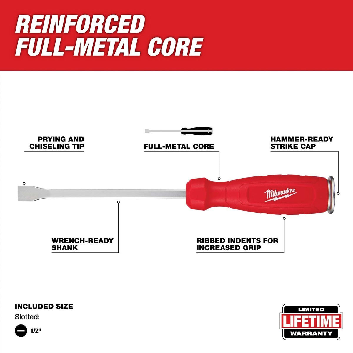 Milwaukee 48-22-0158 17pc. Screwdriver & Pry Bar Set with Tray for PACKOUT Drawers - 2